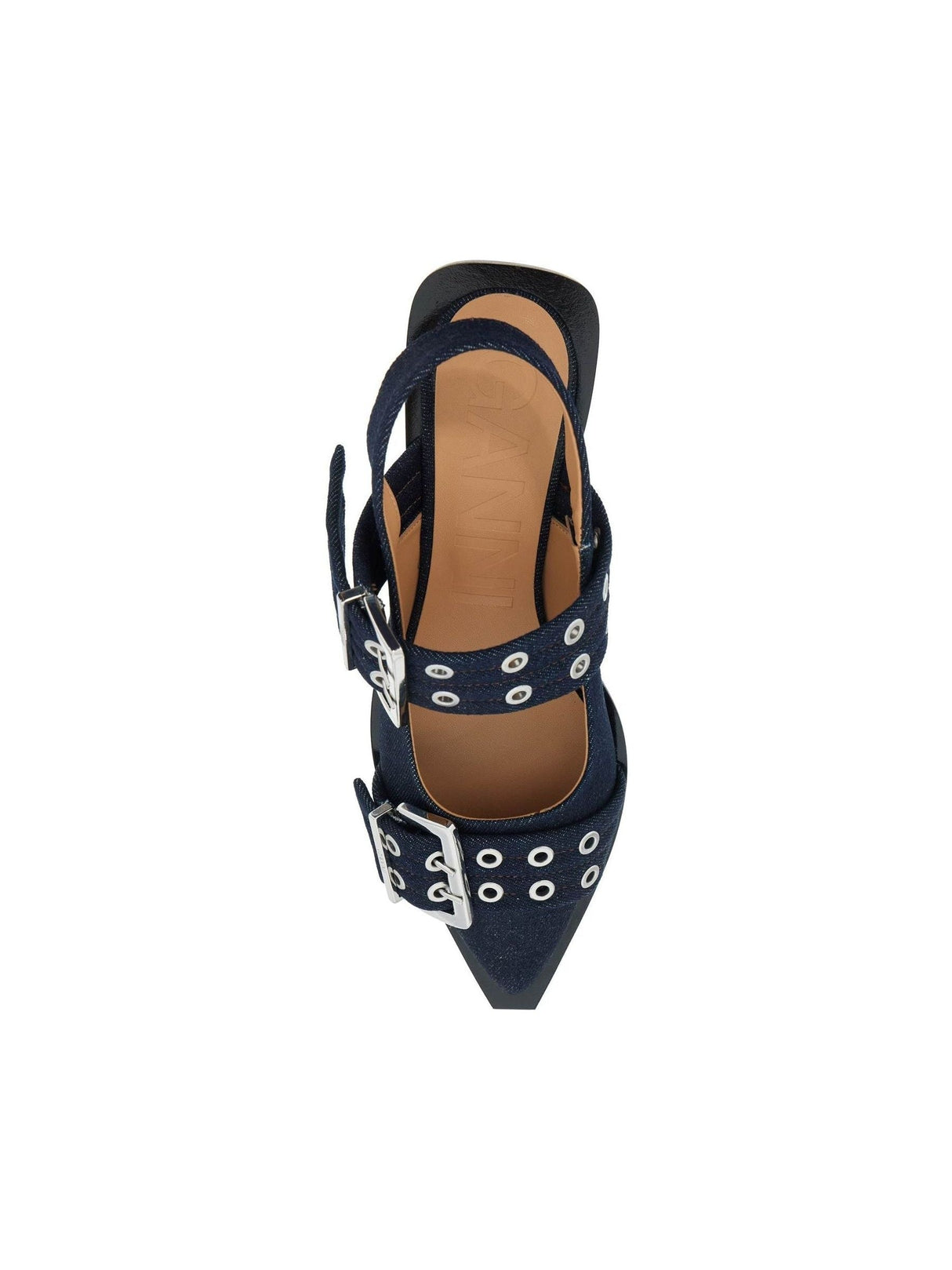 Recycled Denim Slingback Flats - Women > Shoes > Flats > Ballet flats