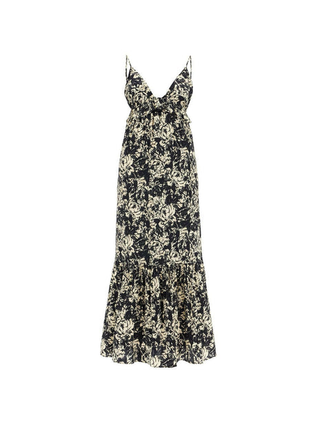 Recycled Floral Printed Satin Slip Dress.