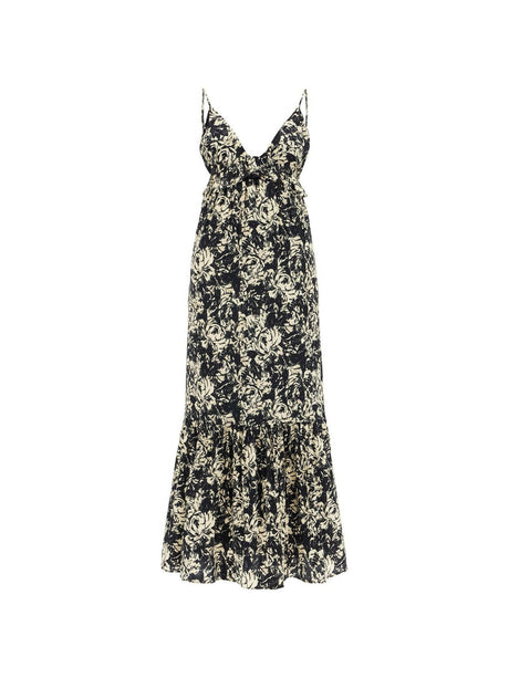 Recycled Floral Printed Satin Slip Dress.