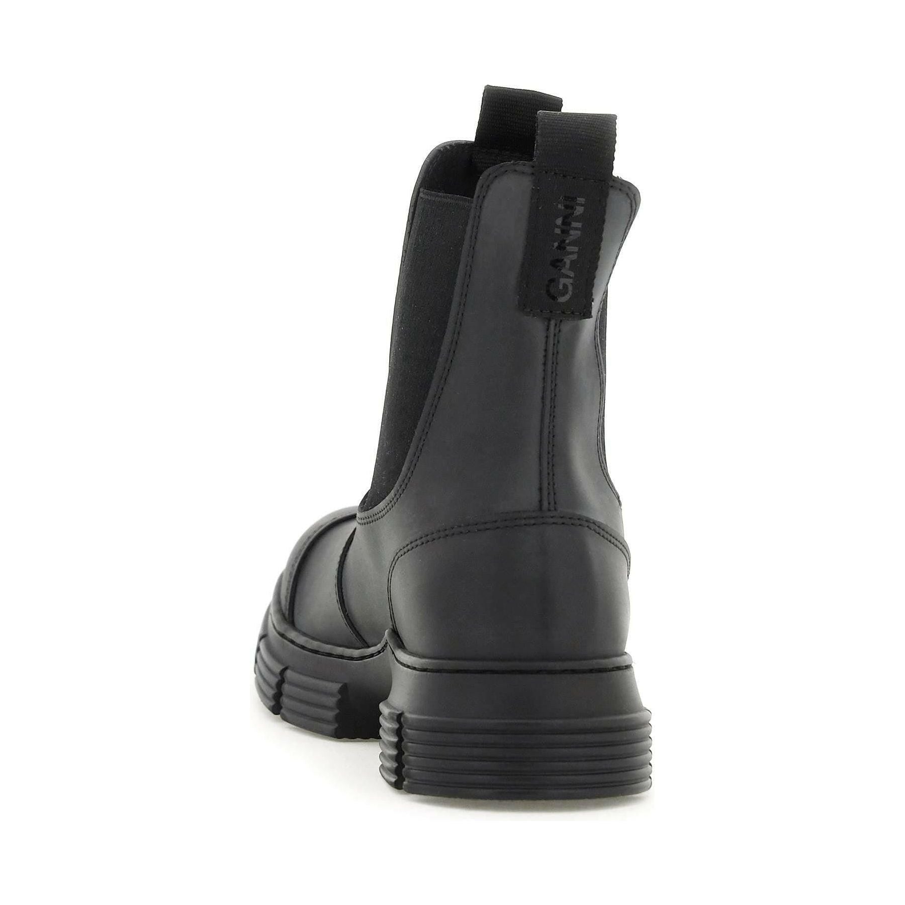 Recycled Rubber Chelsea Ankle Boots GANNI JOHN JULIA.