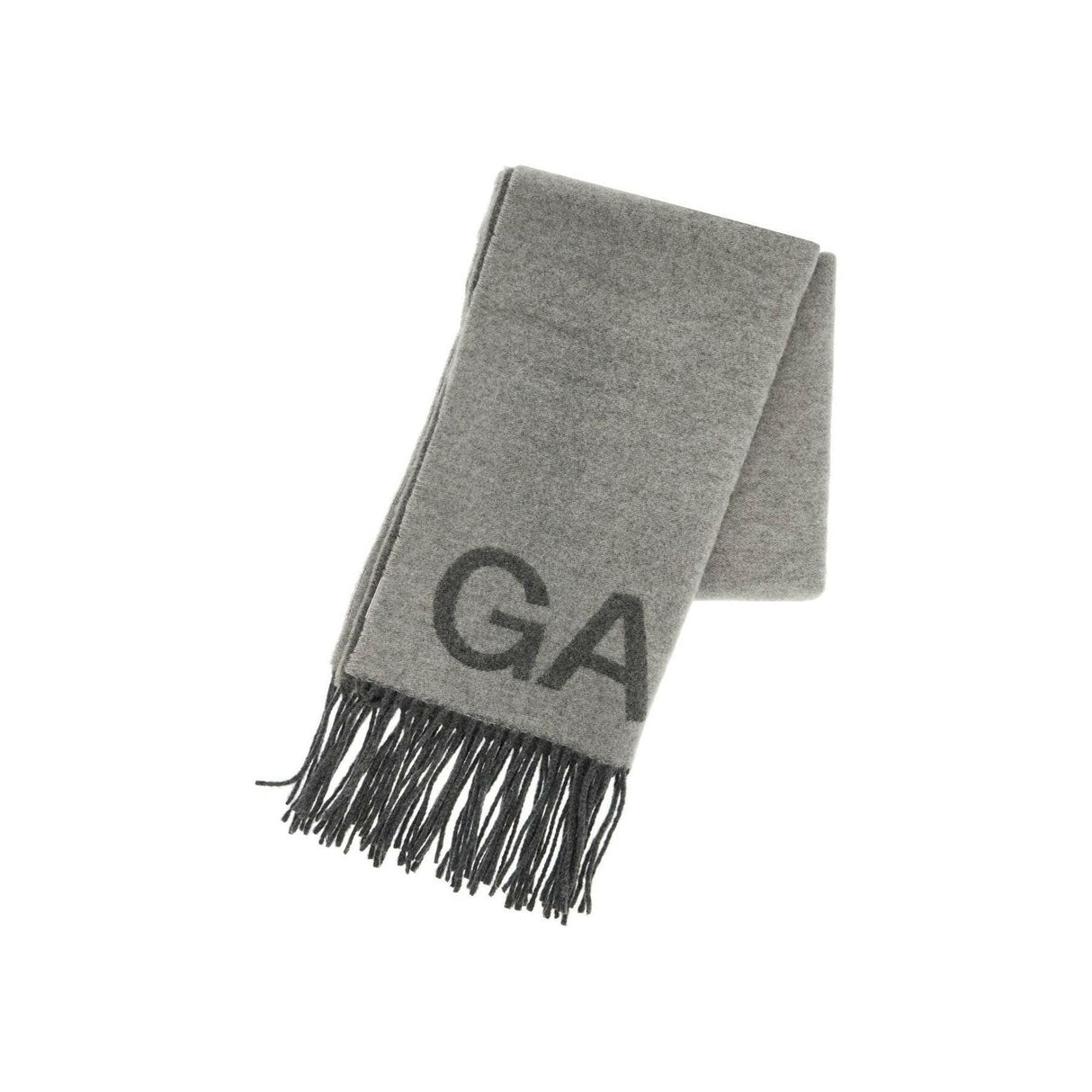 Recycled Wool Jacquard Logo Scarf.