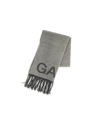 Recycled Wool Jacquard Logo Scarf.