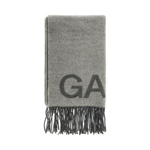 Recycled Wool Jacquard Logo Scarf.