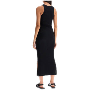 Ribbed Jersey Midi Dress