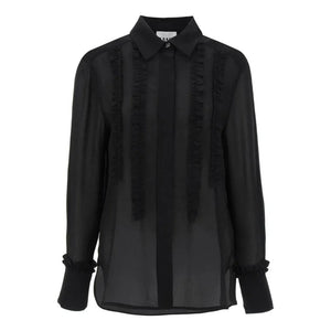 Ruffled Chiffon Shirt GANNI JOHN JULIA.