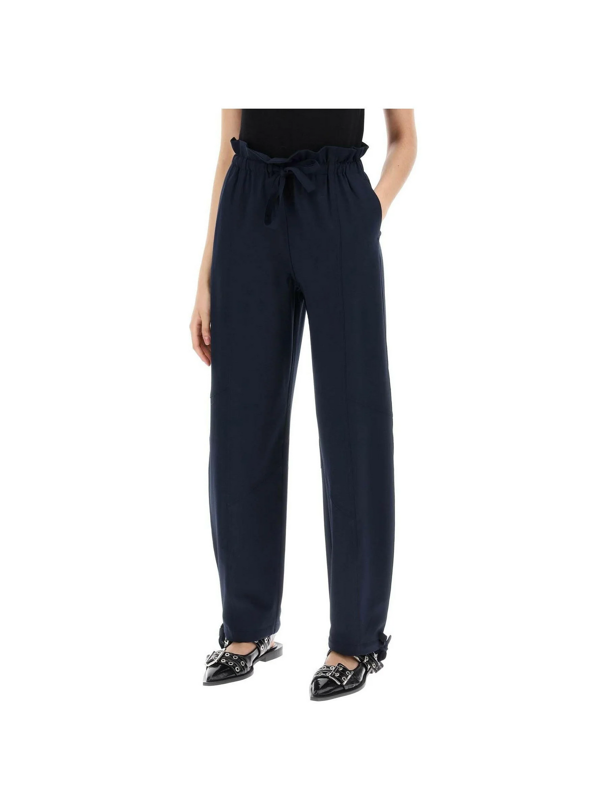 Sky Captain Elasticated High-Wasted Pants.