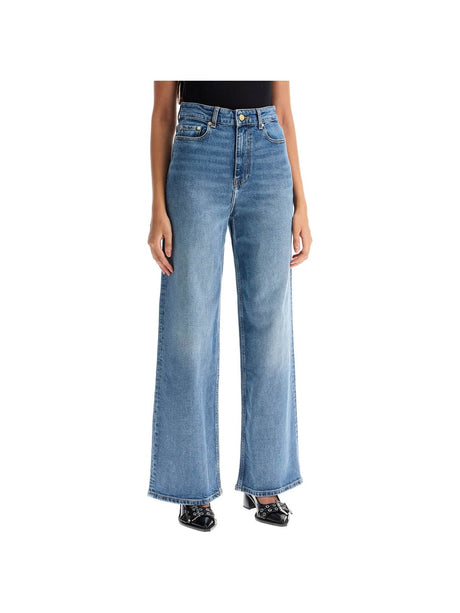 GANNI-Stretch Denim Andi Jeans In Italian -JOHN JULIA.