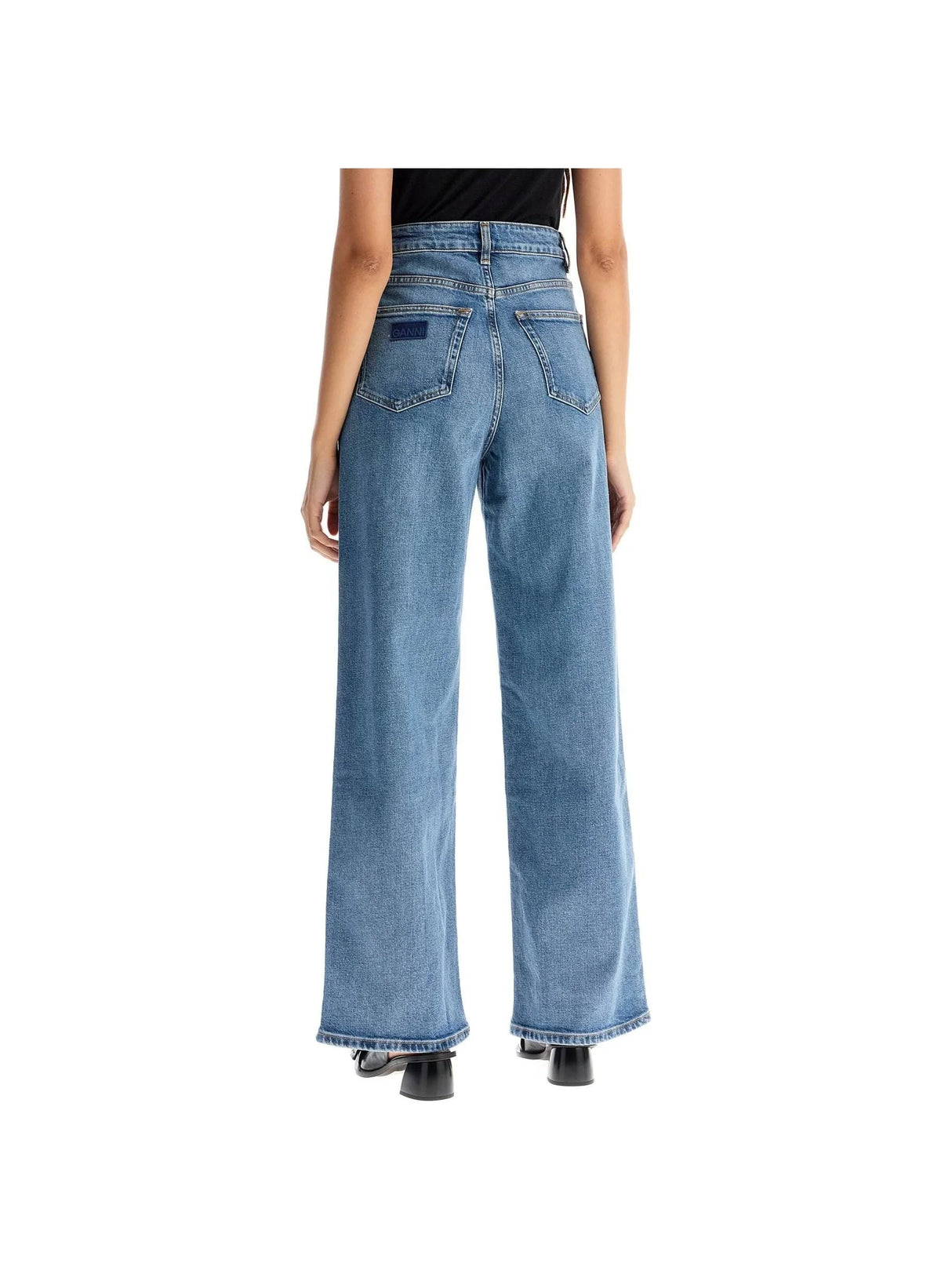 GANNI-Stretch Denim Andi Jeans In Italian -JOHN JULIA.