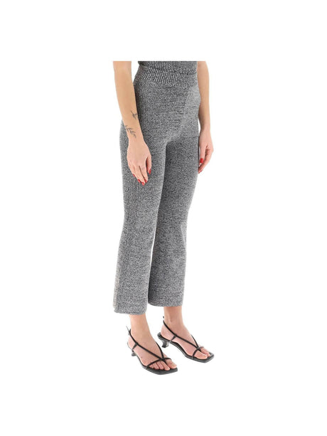 Stretch Knit Cropped Pants GANNI JOHN JULIA.