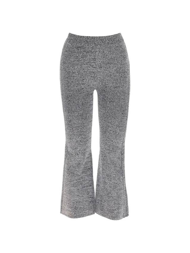 Stretch Knit Cropped Pants GANNI JOHN JULIA.