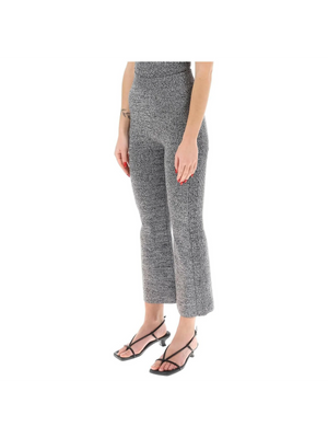 Stretch Knit Cropped Pants GANNI JOHN JULIA.