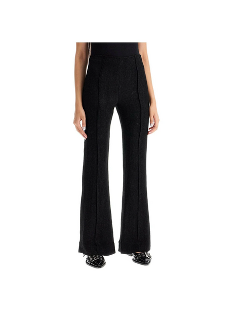 Stretch Viscose Flared Pants.