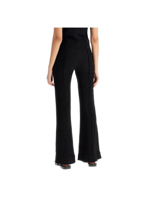 Stretch Viscose Flared Pants.