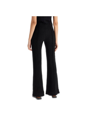 Stretch Viscose Flared Pants.