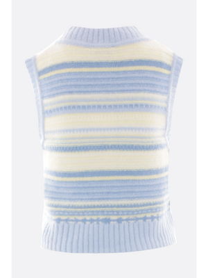 Alpaca Wool Blend Sleeveless Sweater