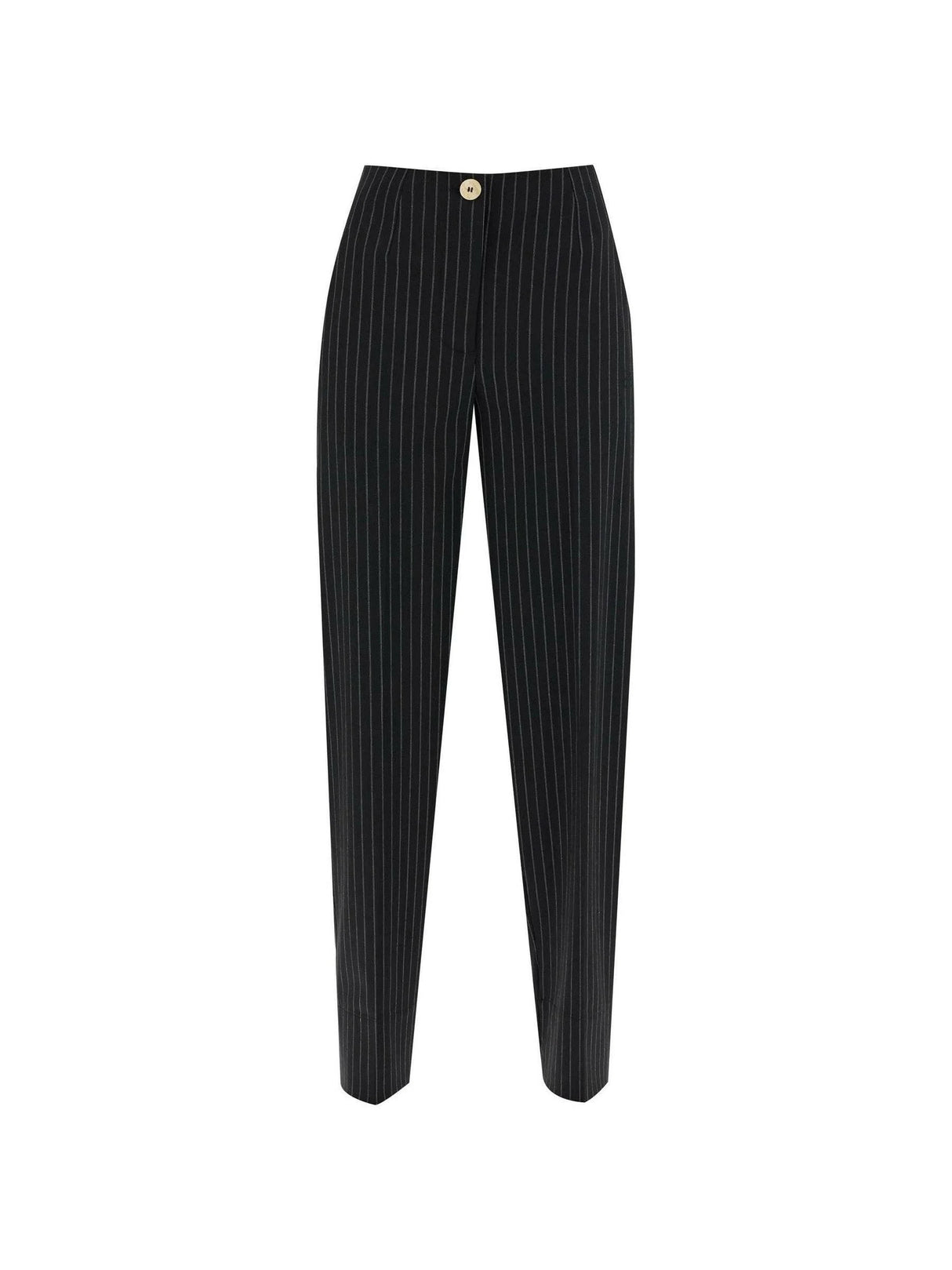 Striped Tapered Trousers.