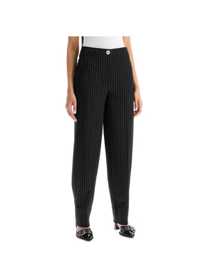 Striped Tapered Trousers.