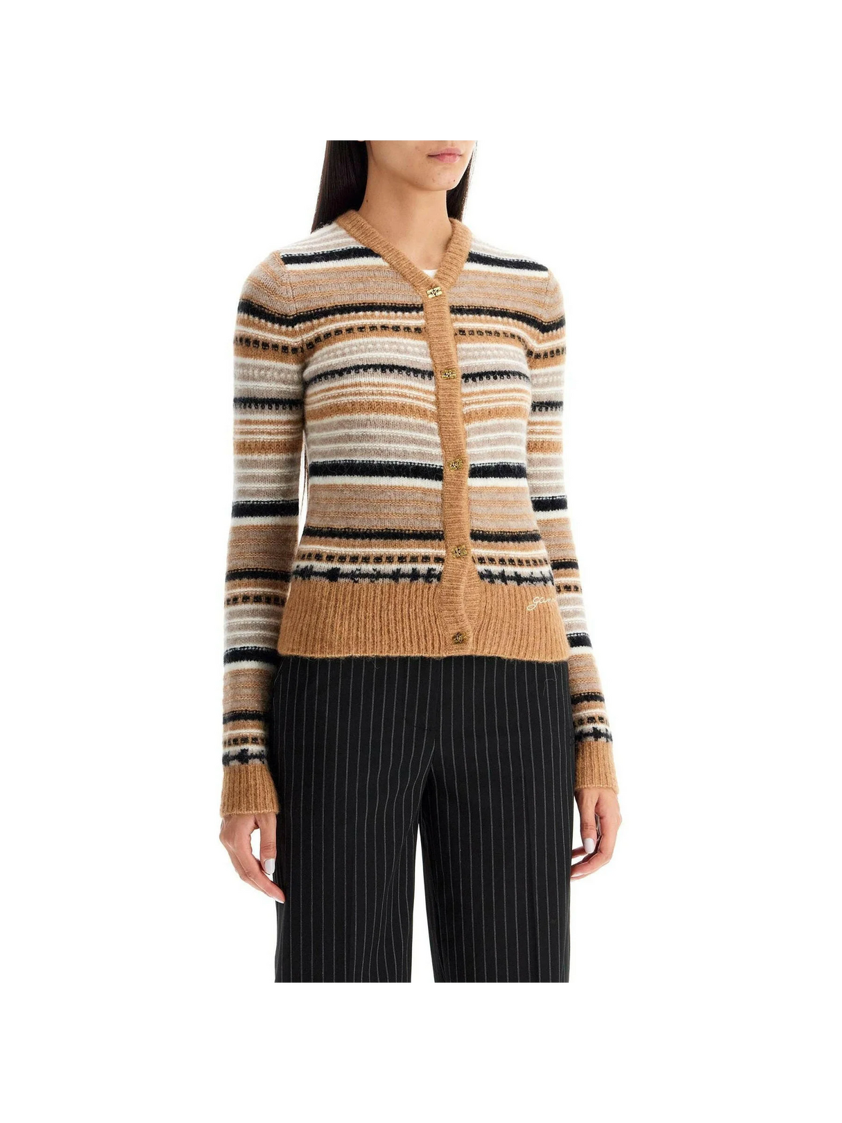 Ultra Soft Striped Cardigan.