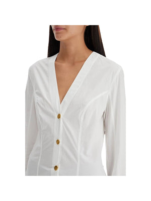 V-neck Shirt With Collar