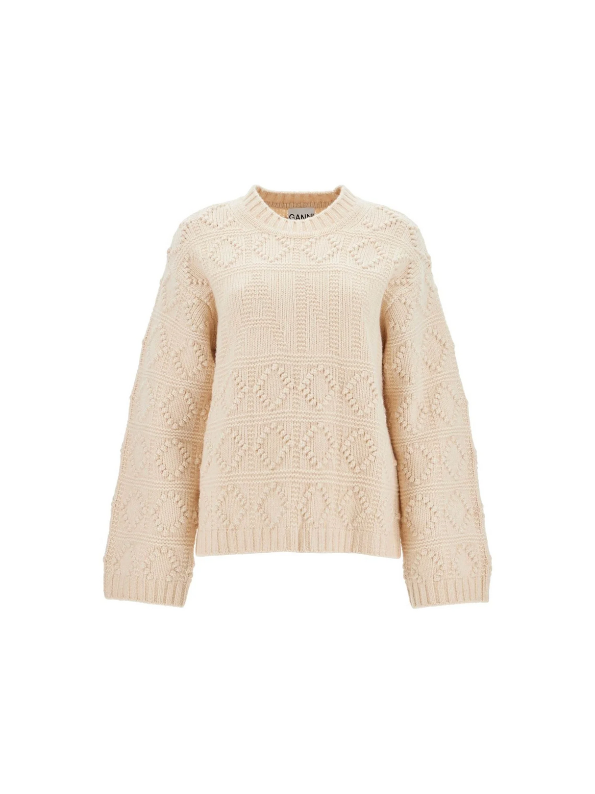 Wool and Cotton Blend Geometric Sweater Sweater - Women > Clothing > Knitwear > Sweaters