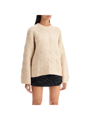 Wool and Cotton Blend Geometric Sweater Sweater - Women > Clothing > Knitwear > Sweaters