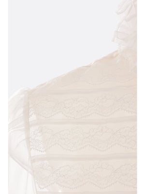 Shantung Organza Lace Shirt-Valentino Garavani-JOHN JULIA