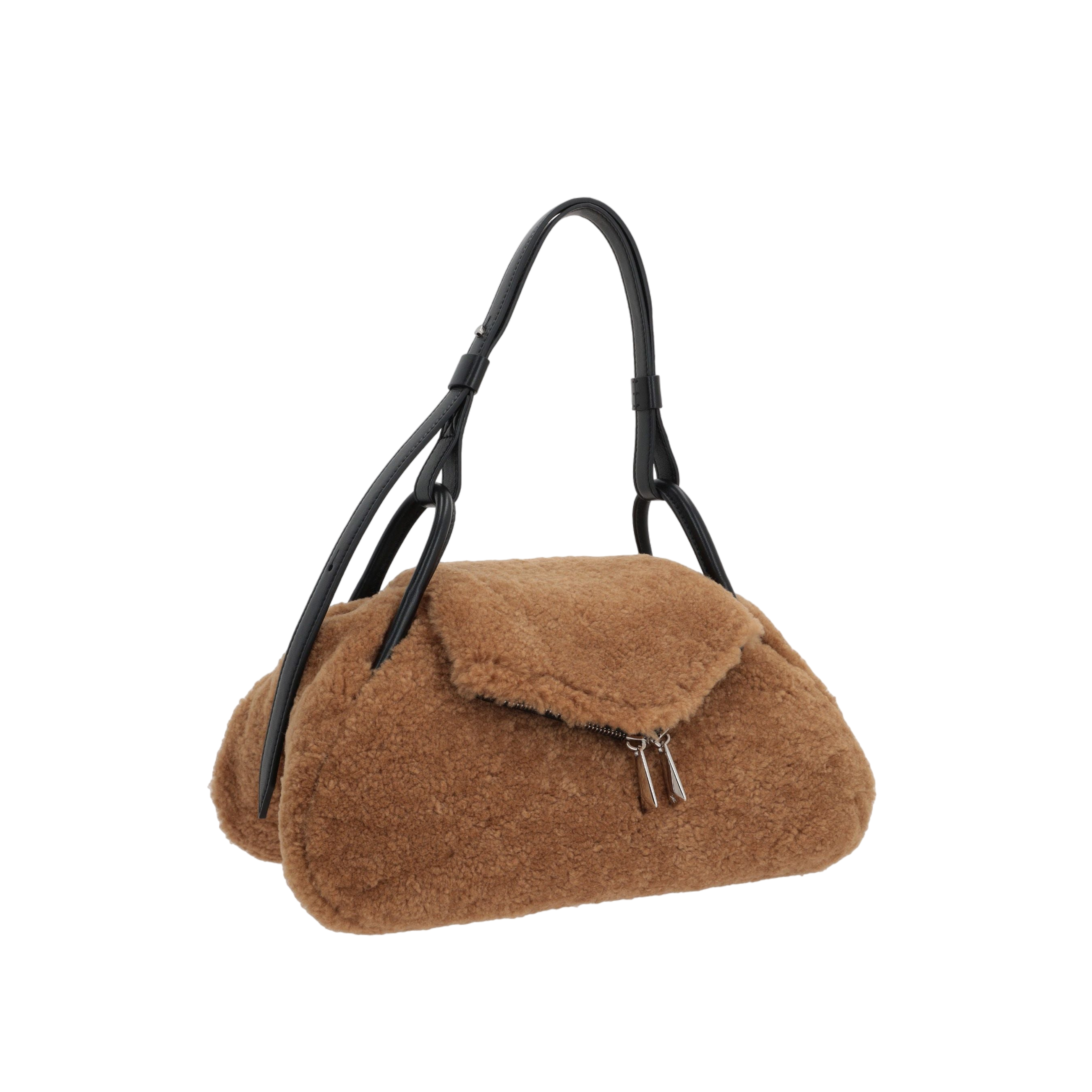 Gemini Shearling Handbag-AMINA MUADDI-JOHN JULIA