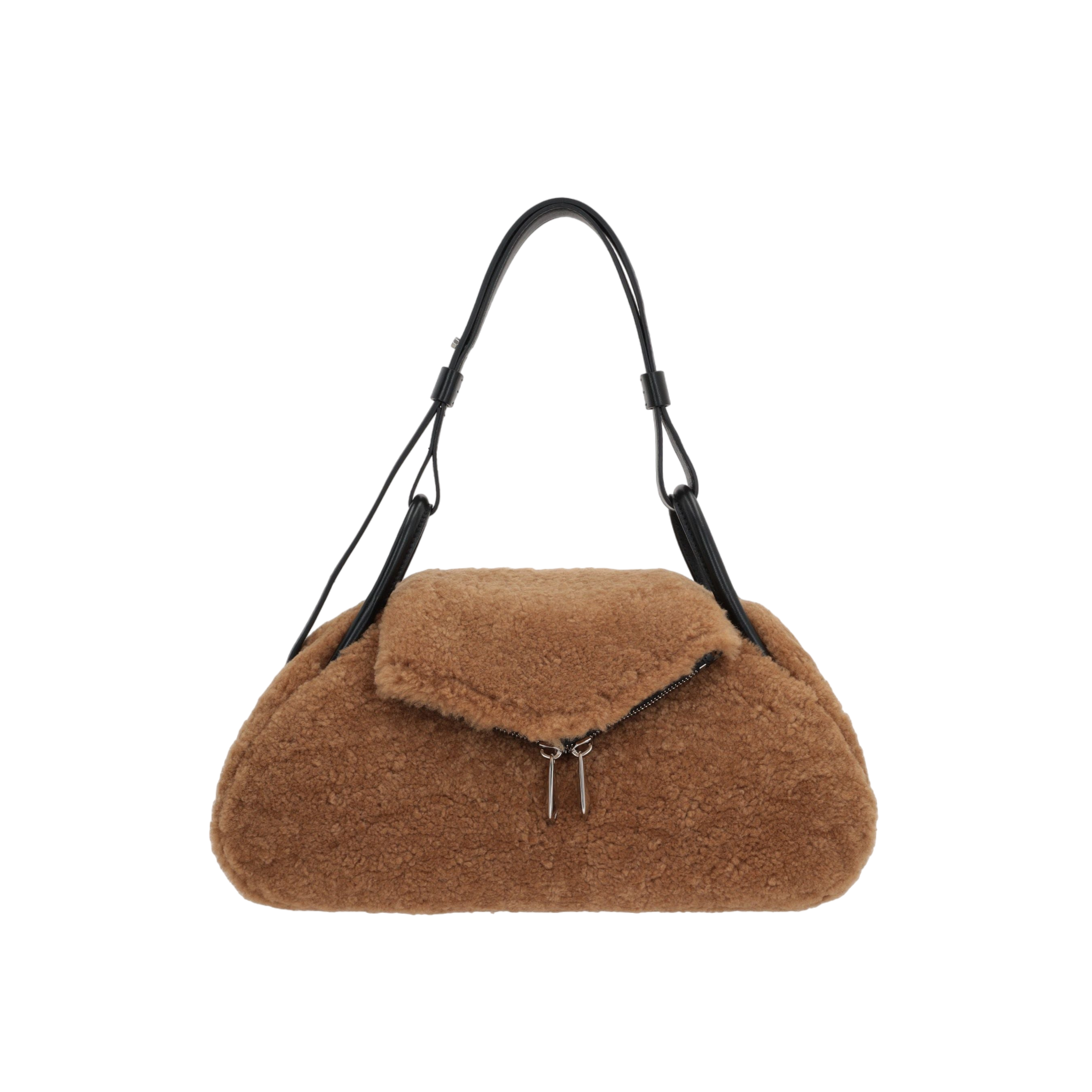 Gemini Shearling Handbag-AMINA MUADDI-JOHN JULIA