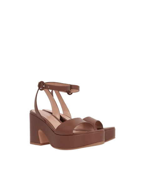 Alma Nappa Platform Sandals-GIANVITO ROSSI-JOHN JULIA