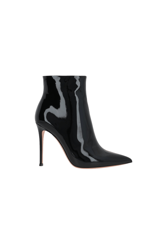 Avril Patent Leather Ankle Boots-GIANVITO ROSSI-JOHN JULIA