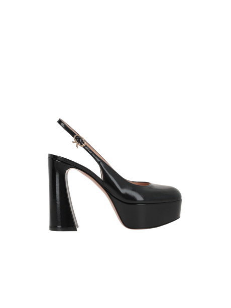 Bessie Patent Leather Slingbacks-GIANVITO ROSSI-JOHN JULIA