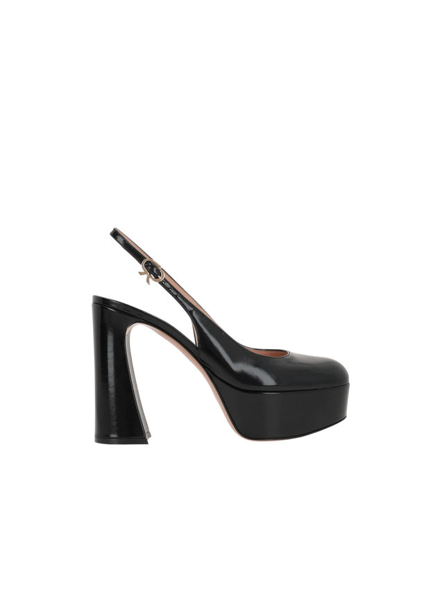 Bessie Patent Leather Slingbacks-GIANVITO ROSSI-JOHN JULIA