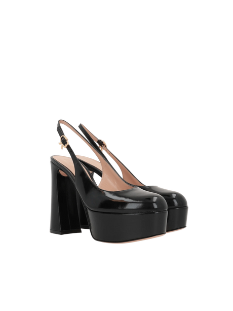 Bessie Patent Leather Slingbacks-GIANVITO ROSSI-JOHN JULIA