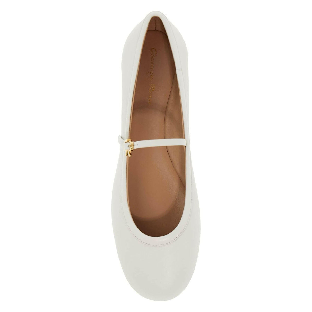 Carla Nappa Leather Ballet Flats.