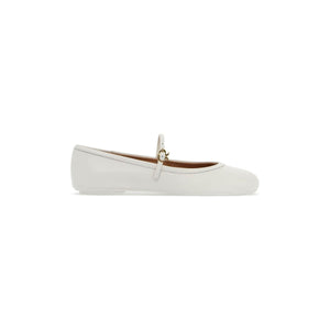 Carla Nappa Leather Ballet Flats.