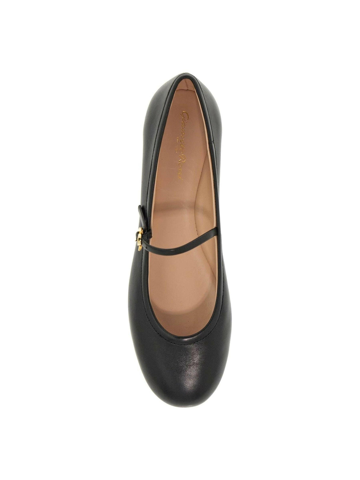 Carla Nappa Leather Flat Ballerinas.