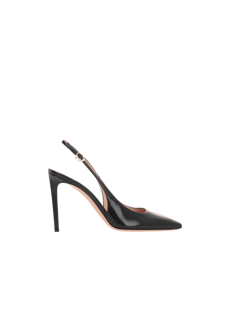 Christina Patent Leather Slingbacks-GIANVITO ROSSI-JOHN JULIA