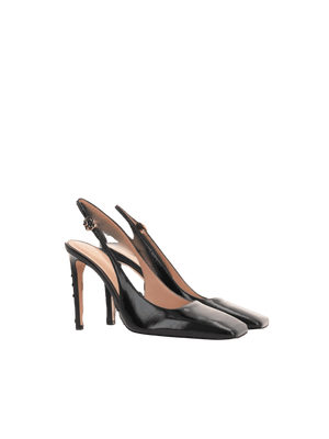 Christina Patent Leather Slingbacks-GIANVITO ROSSI-JOHN JULIA