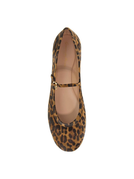 Leopard Suede Carla Ballet Flats.