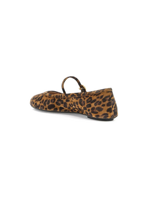 Leopard Suede Carla Ballet Flats.