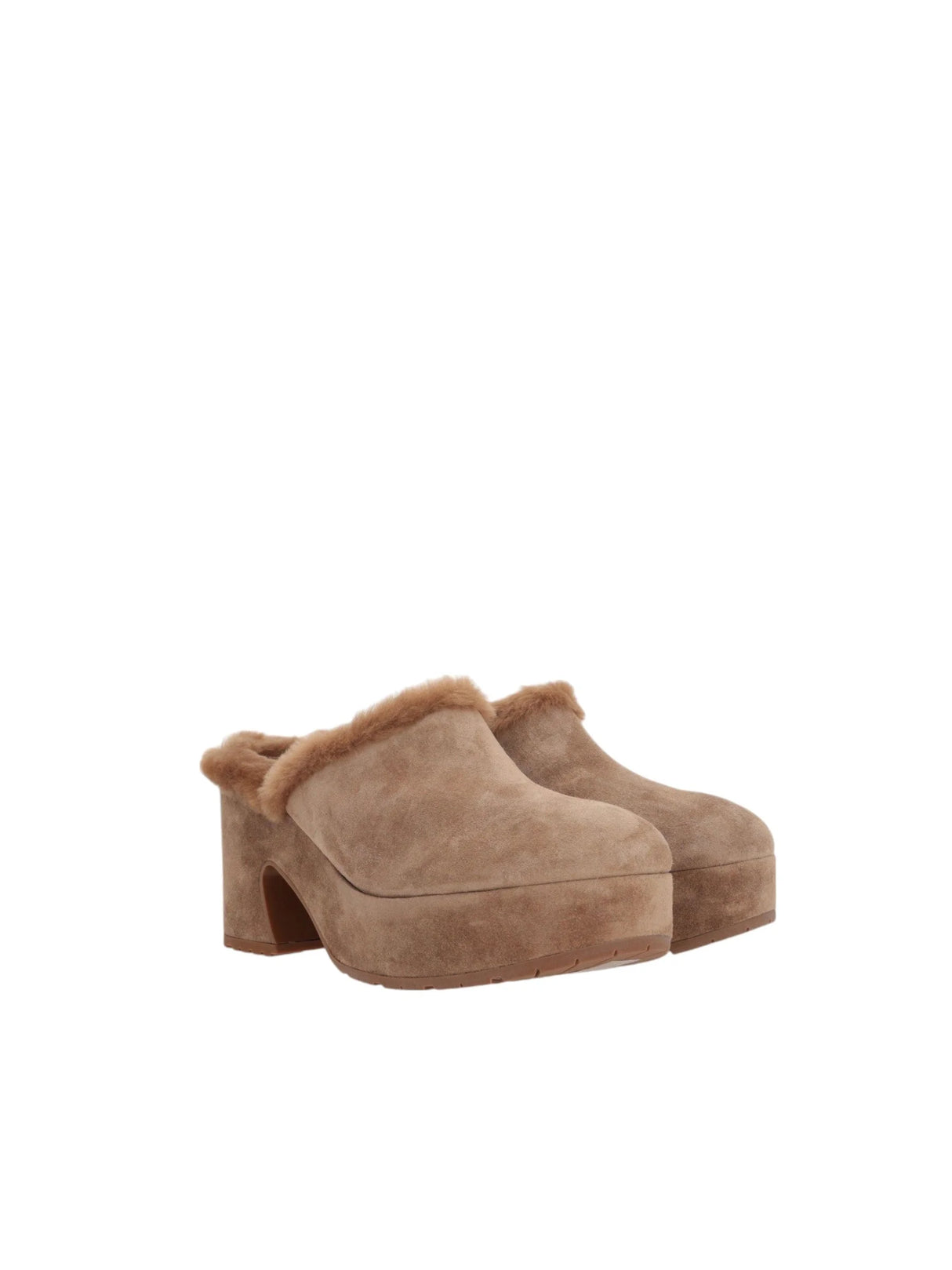 Lyss Suede Platform Mules-GIANVITO ROSSI-JOHN JULIA