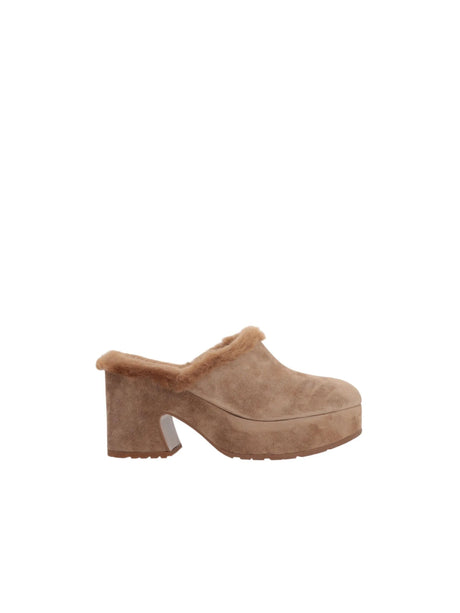 Lyss Suede Platform Mules-GIANVITO ROSSI-JOHN JULIA