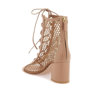 Open Toe Mesh Ankle Boots With GIANVITO ROSSI JOHN JULIA.