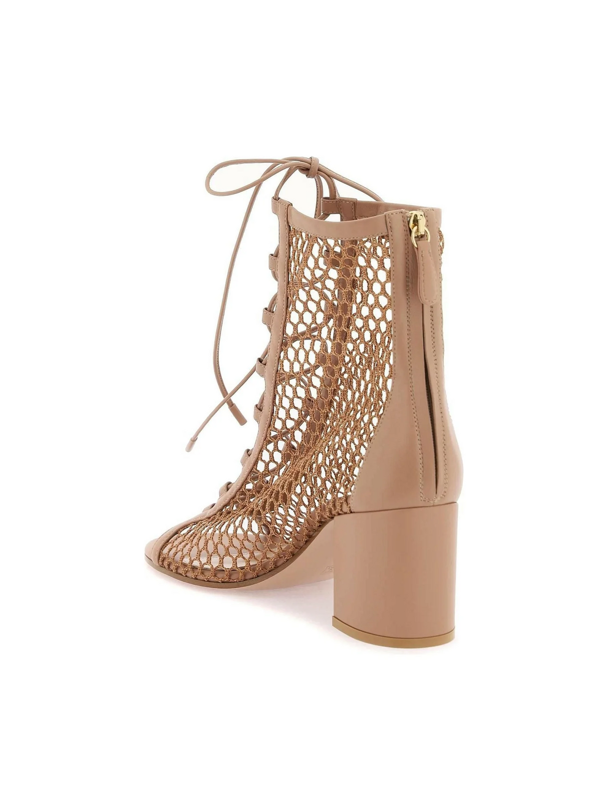 Open Toe Mesh Ankle Boots With GIANVITO ROSSI JOHN JULIA.