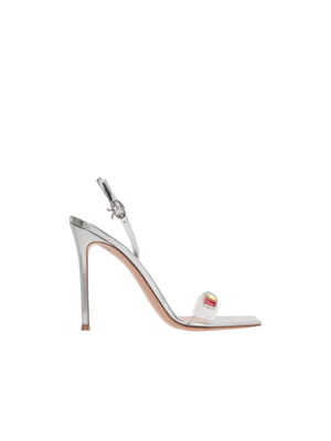 Ribbon Candy Laminated Leather and Plexiglass Sandals-GIANVITO ROSSI-JOHN JULIA