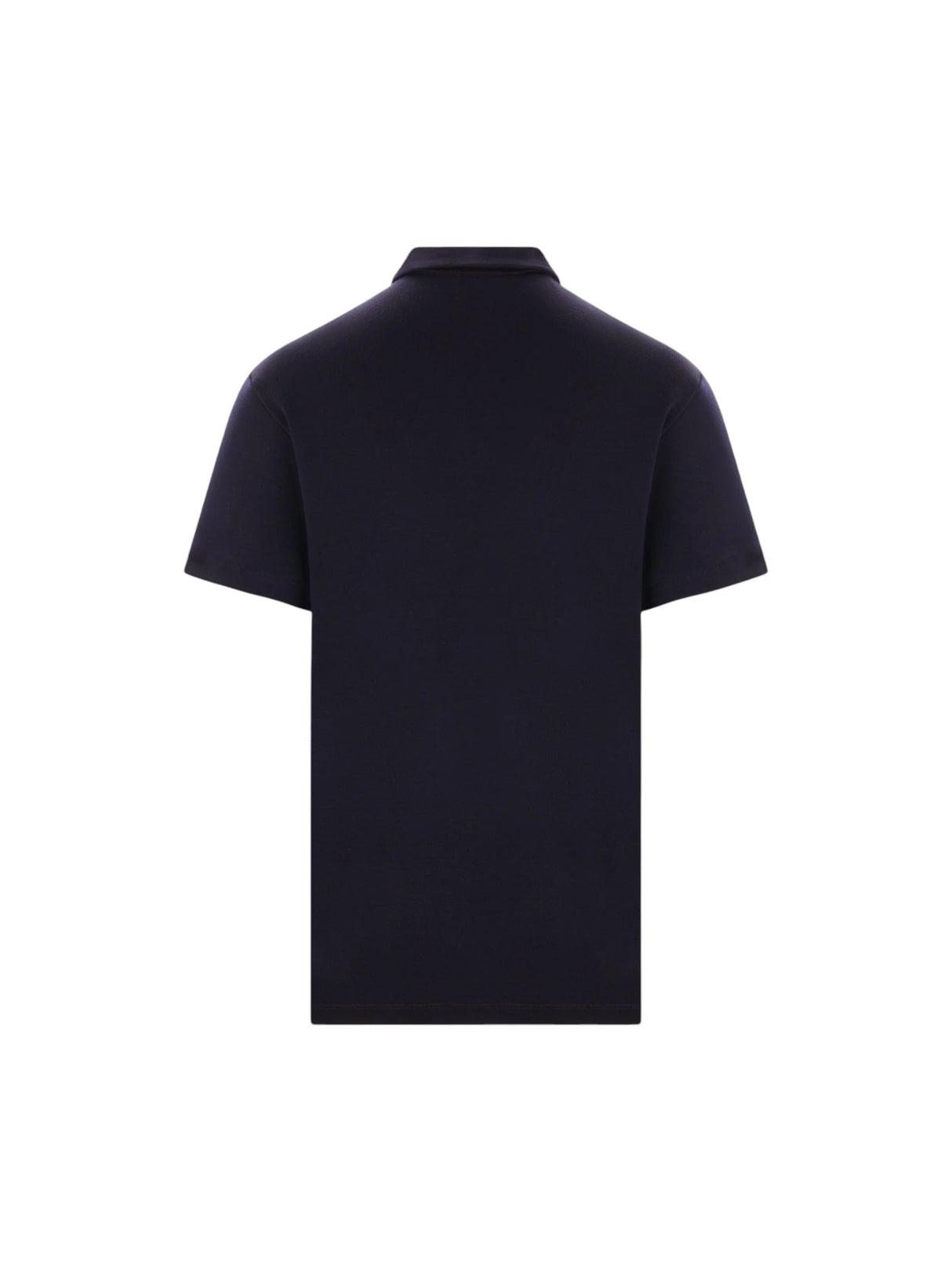 Embroidered Wool Polo Shirt-Giorgio Armani-JOHN JULIA