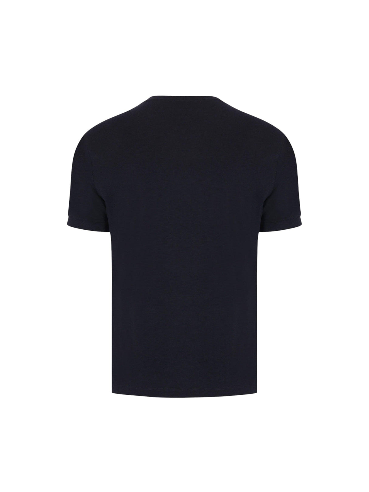 Logo Printed Stretch Viscose T-shirt-GIORGIO ARMANI-JOHN JULIA