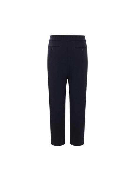 Ribbed Technical Wool Trousers-GIORGIO ARMANI-JOHN JULIA