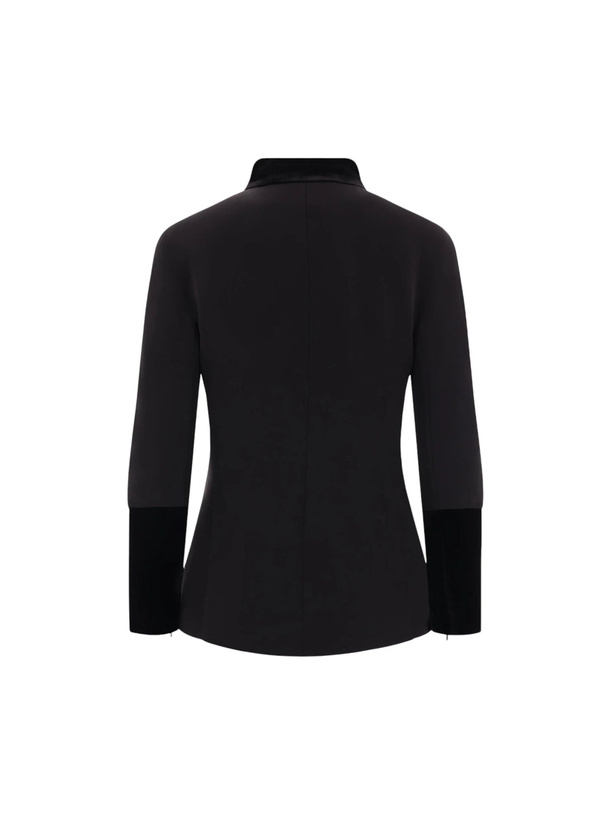 Single-Breasted Cady Jacket-GIORGIO ARMANI-JOHN JULIA