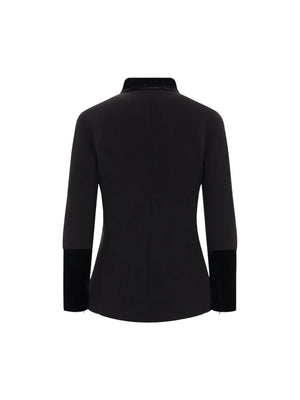 Single-Breasted Cady Jacket-GIORGIO ARMANI-JOHN JULIA